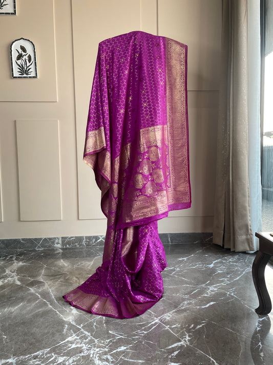 Banarasi Crepe Georgette Saree
