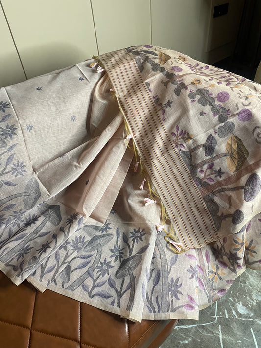 Dhakesh Tussar Silk Saree