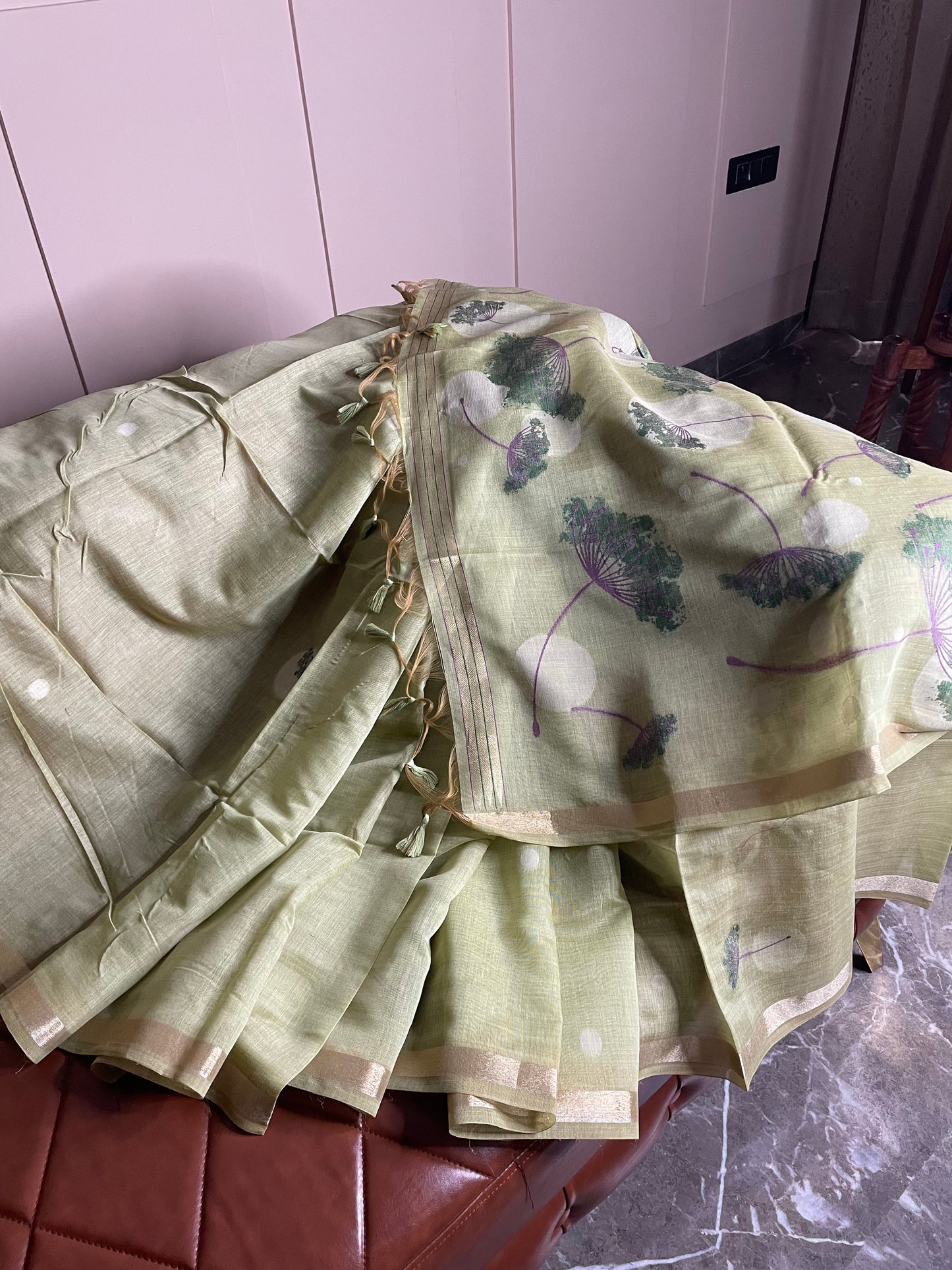 Muga Cotton Saree
