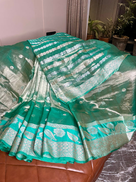 Banarasi Tissue Buti Silk Saree