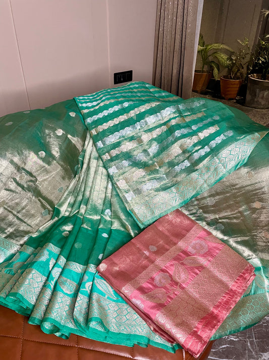 Banarasi Tissue Buti Silk Saree