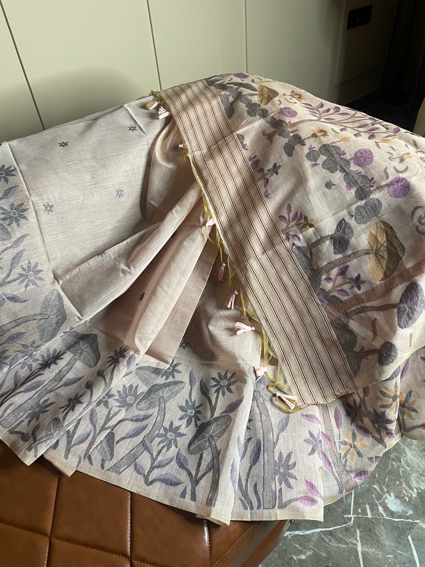 Dhakesh Tussar Silk Saree