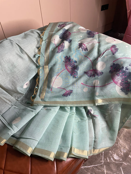 Muga Cotton Saree