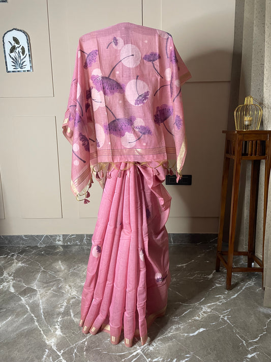 Muga Cotton Saree