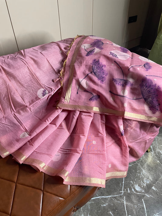 Muga Cotton Saree