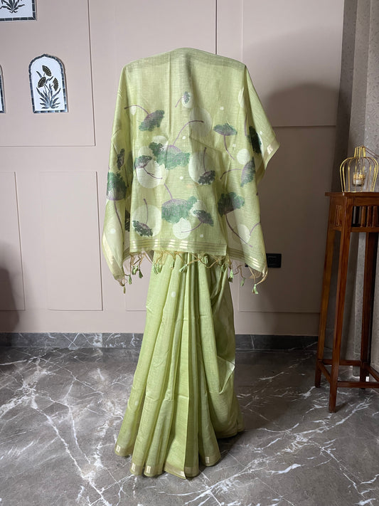 Muga Cotton Saree