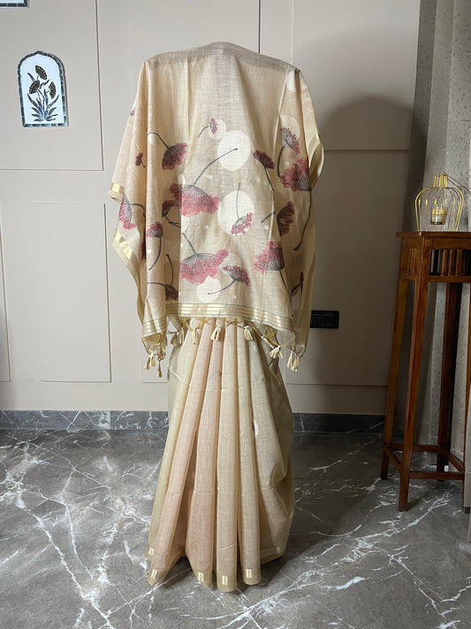 Muga Cotton Saree