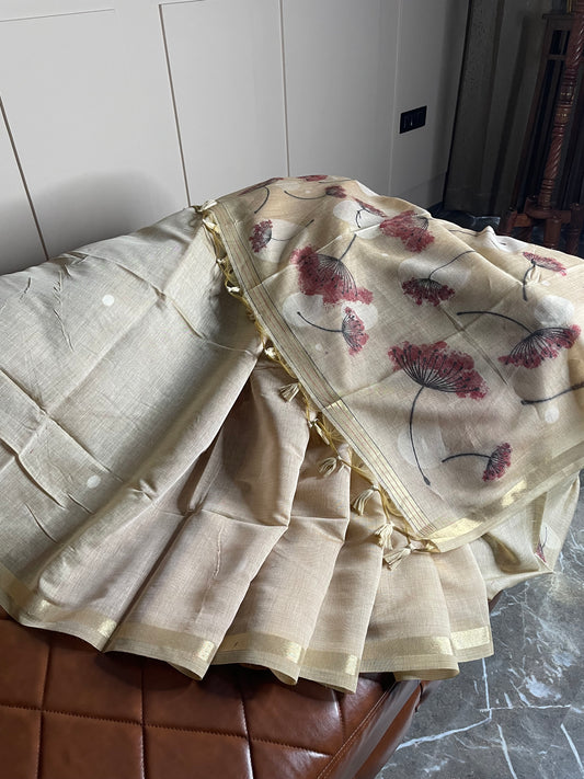 Muga Cotton Saree