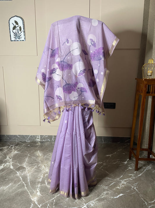 Muga Cotton Saree